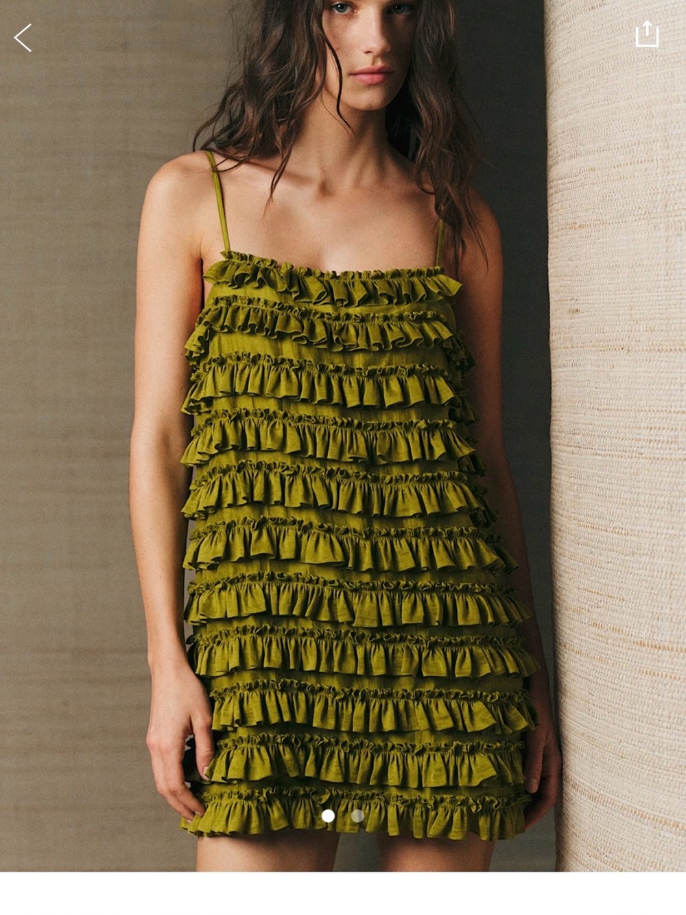 Sezane Princia Dress, Olive Green